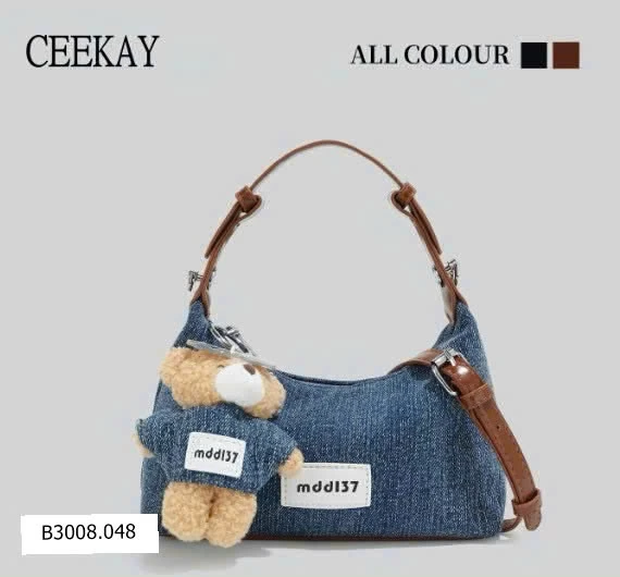  Túi Denim kèm Charm   Giá sỉ 245k