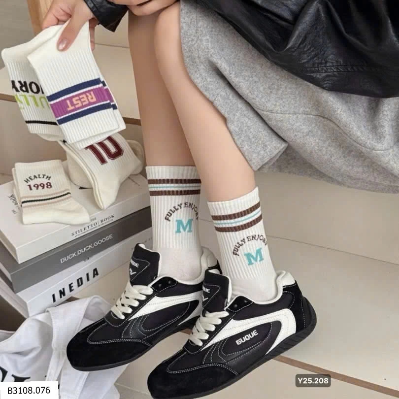 TẤT THỂ THAO  Giá sỉ 70k/1 set 5 đôi mix màu 