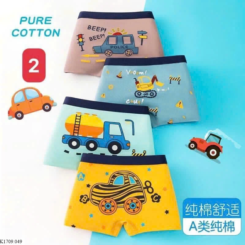 SET 4 QUẦN CHIPp BÉ TRAI  Sỉ 64K/ 1 sét 4c