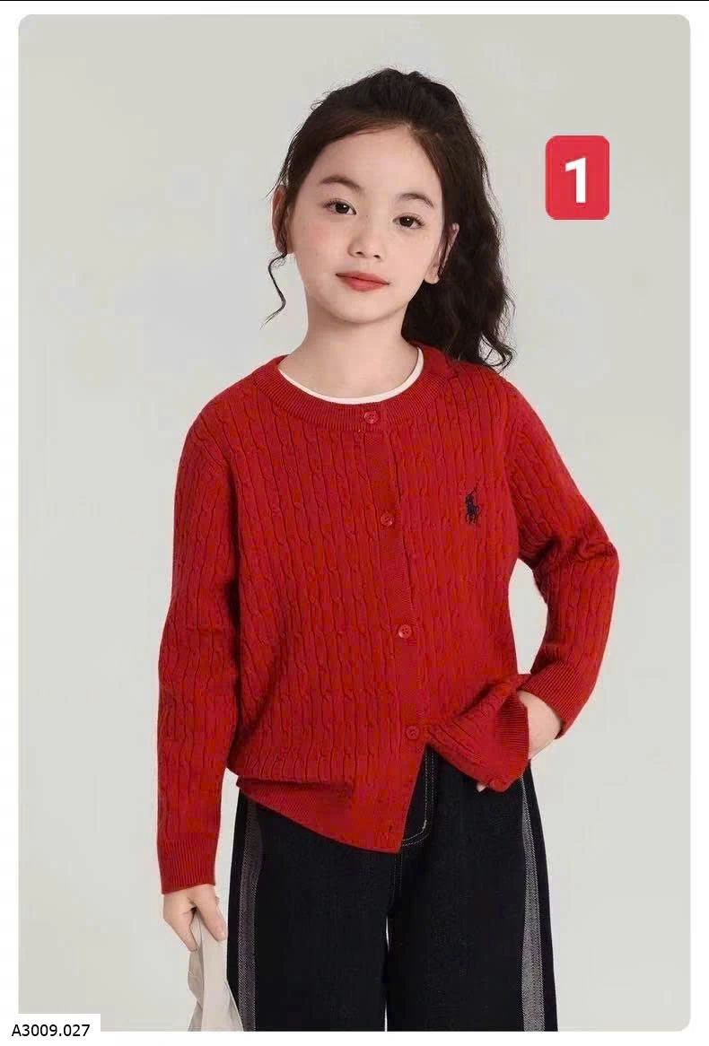 ÁO CARDIGAN LEN BÉ GÁI   Giá sỉ 122k