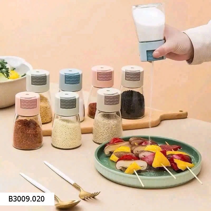 Hũ đựng gia vị thủy tinh thông minh 200ml   Giá sỉ 50k/set 4 hũ