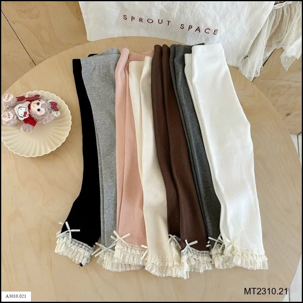 Quần leging gấu ren bé gái Giá sỉ 72k/chiếc