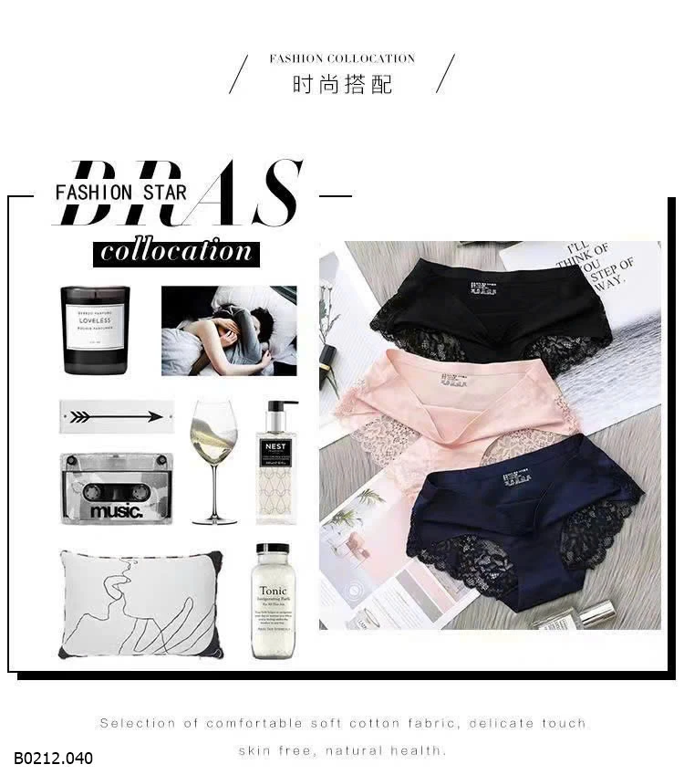 SET 6 QUẦN CHIP REN  Giá sỉ 110k/s