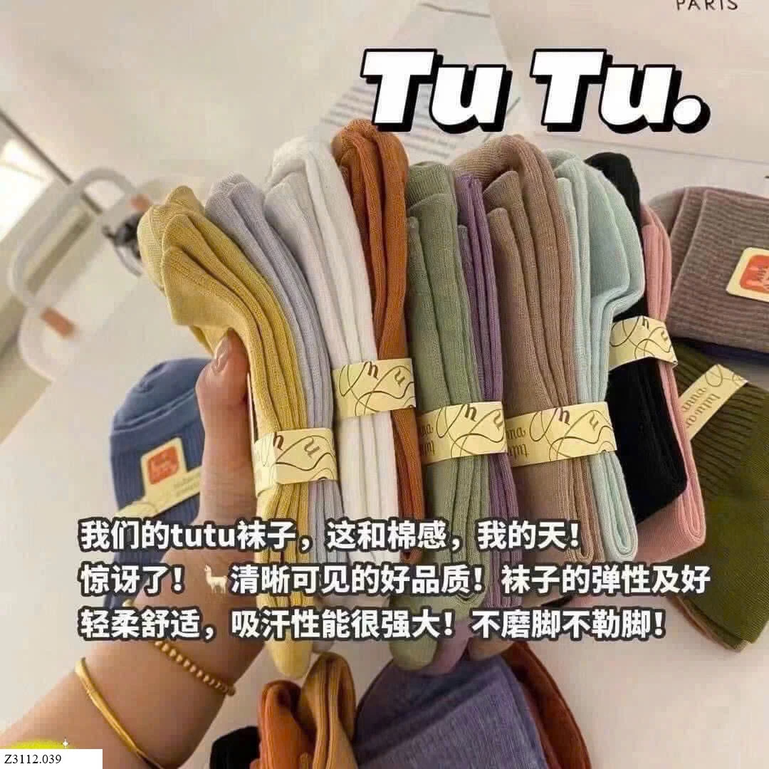 SET 10 ĐÔI TẤT NỮ TUTU Sỉ 55k/ 1 sét 10 đôi mix