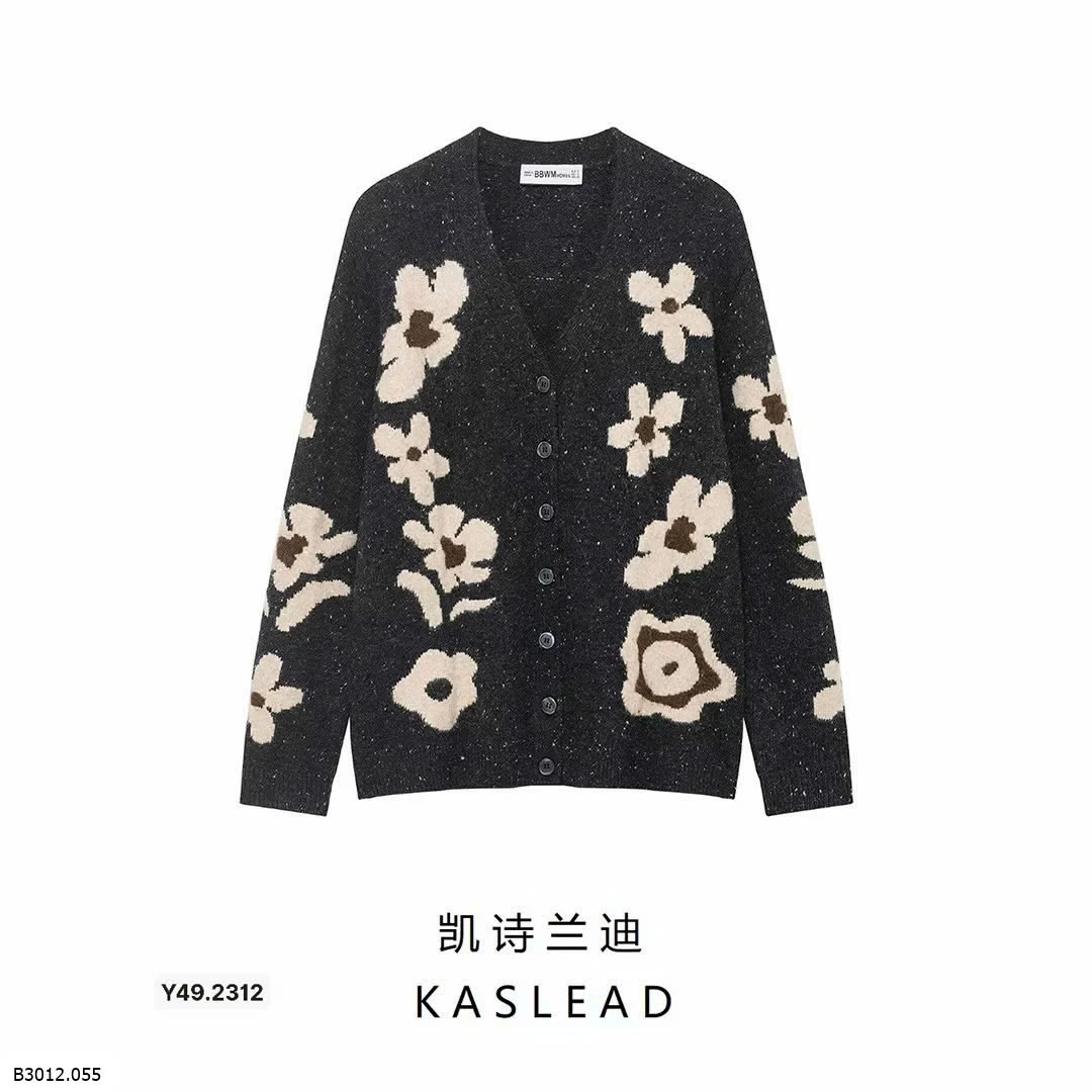 CARDIGAN LEN HOA HÃNG KASLEAD   Giá sỉ 265k