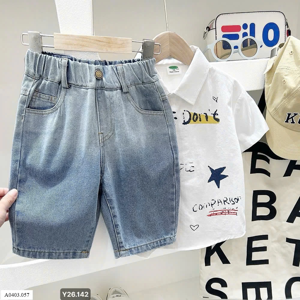 QUẦN JEAN short BÉ TRAI    Sỉ  115k/ 1 chiếc