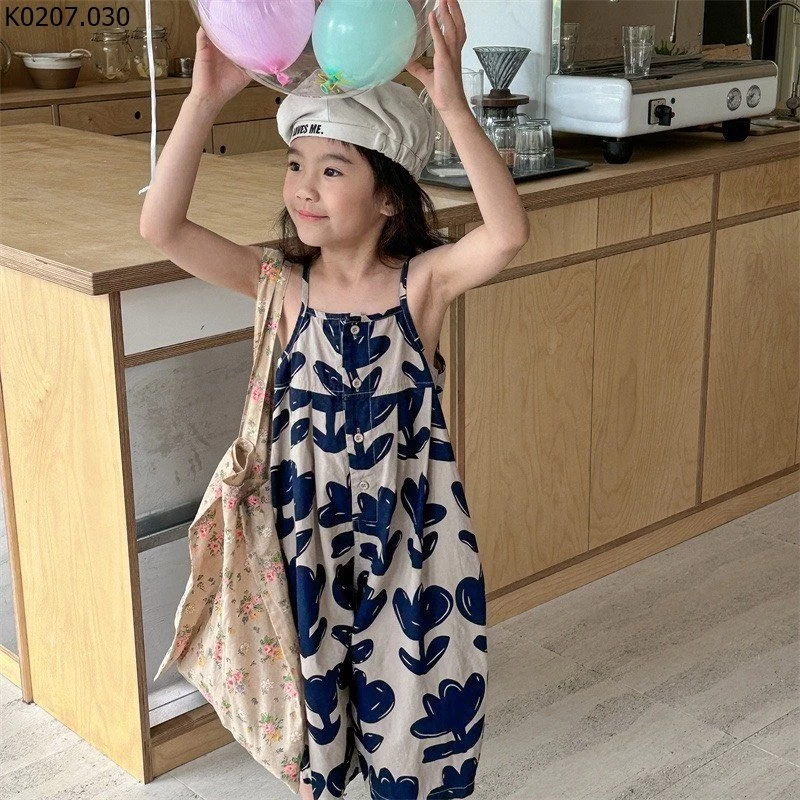 JUMPSUIT HỌA TIẾT BÉ GÁI  Sỉ 175k 