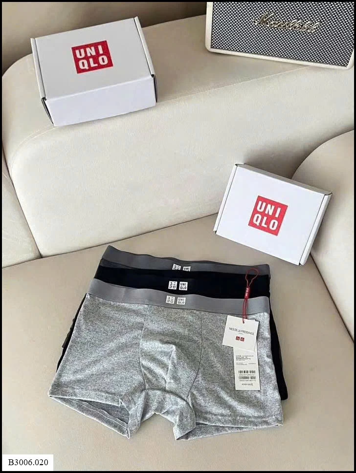 HỘP 3 QUẦN SỊP ĐÙI U...NIQL NAM    Sỉ giá 98k