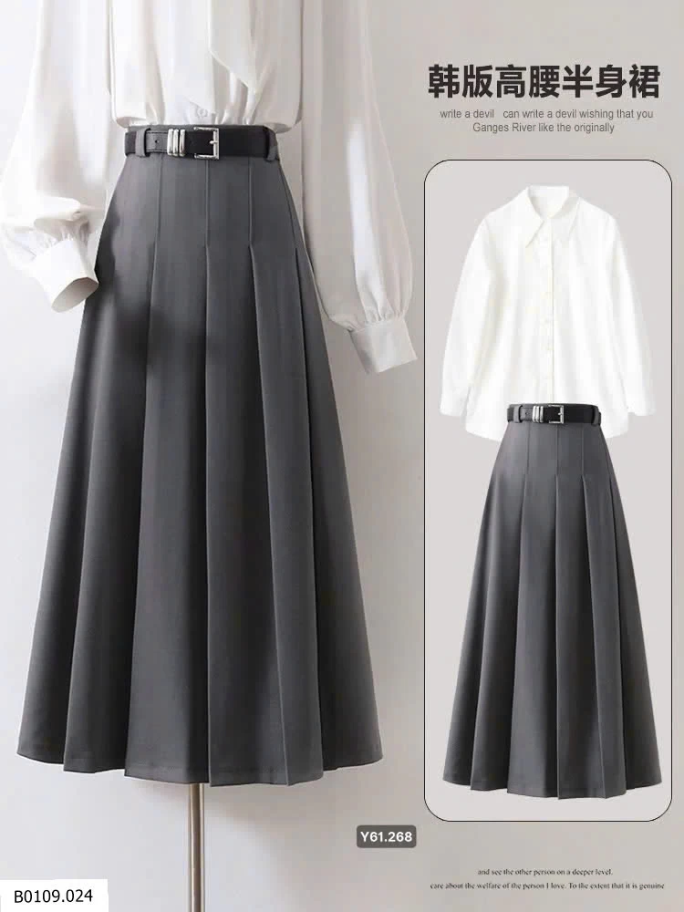 CHÂN VÁY MIDI CÔNG SỞ CHÍNH HÃNG ANNA   Giá sỉ 162k