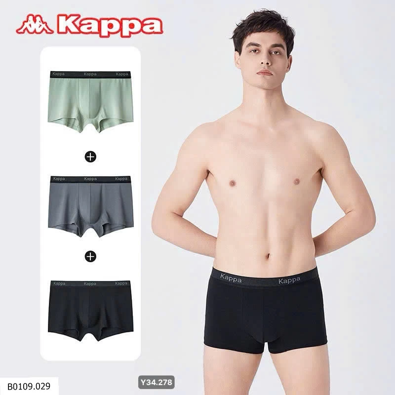 Set 3 quần sịp boxer nam KAPPA   Giá sỉ 155k/1 set 