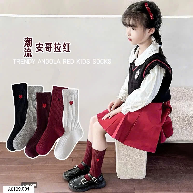SET 10 ĐÔI TẤT BÉ GÁI CỔ CAO   Giá sỉ 90k/1 set 10 đôi 
