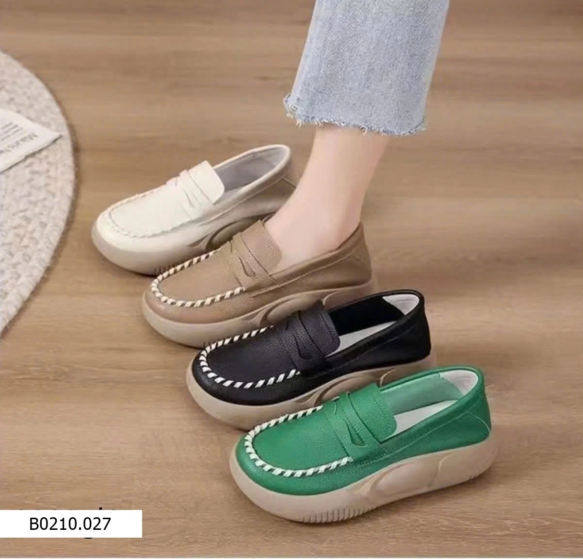 GIÀY LƯỜI NỮ ĐẾ CAO   Giá sỉ 120k