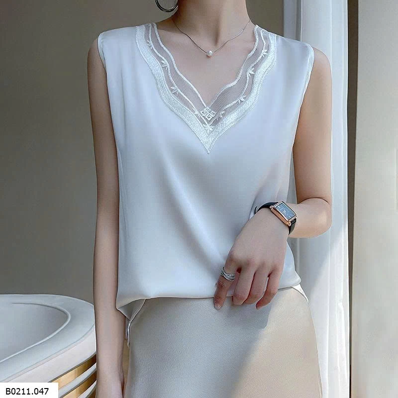 ÁO KHÔNG TAY CỔ V SANG CHẢNH   Giá sỉ 87k