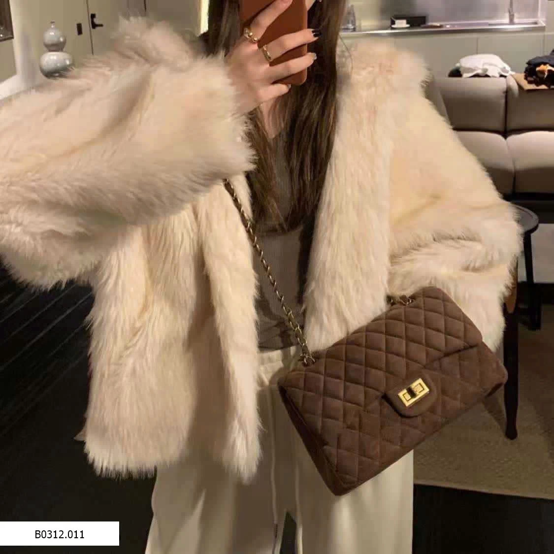 TÚI DA LỘN TONE NÂU Giá sỉ 140k