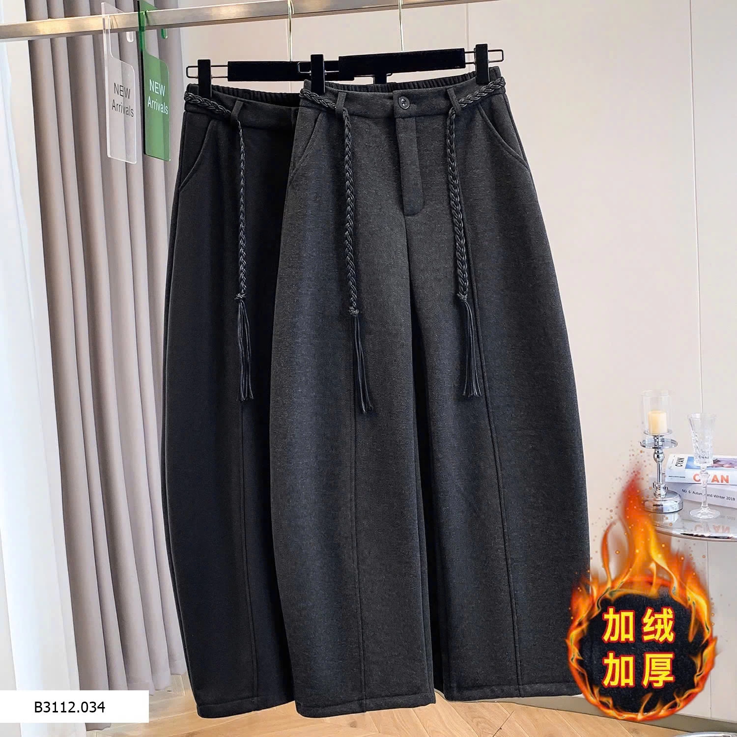 QUẦN CULOTTES LÓT LÔNG KÈM ĐAI   Giá sỉ 290k