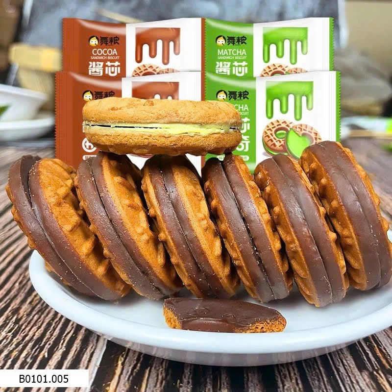 BÁNH QUY NHÂN KEM MATCHA VÀ SOCOLA  Giá sỉ 85k / 45 cái chọn vị hoặc mix