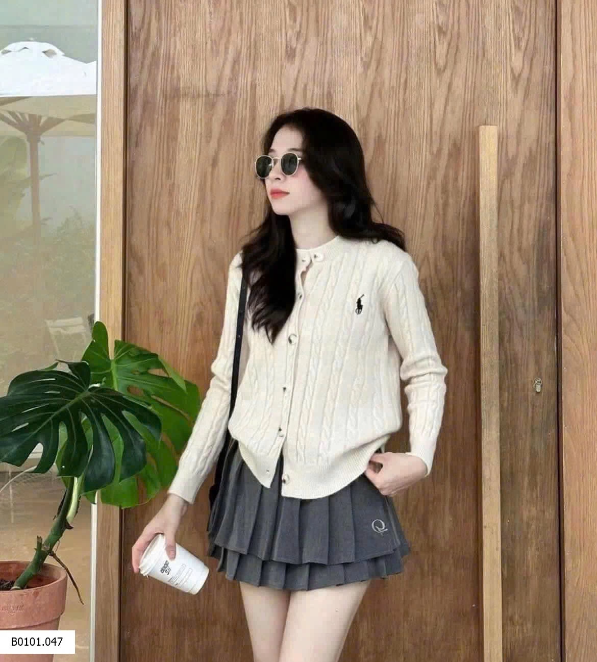 ÁO CARDIGAN LEN THÊU NGỰA   Giá sỉ 105k