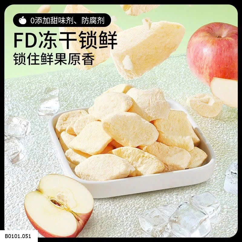 SET 10 GÓI TÁO KHÔ SẤY GIÒN 3 CON SÓC  Giá sỉ 90k