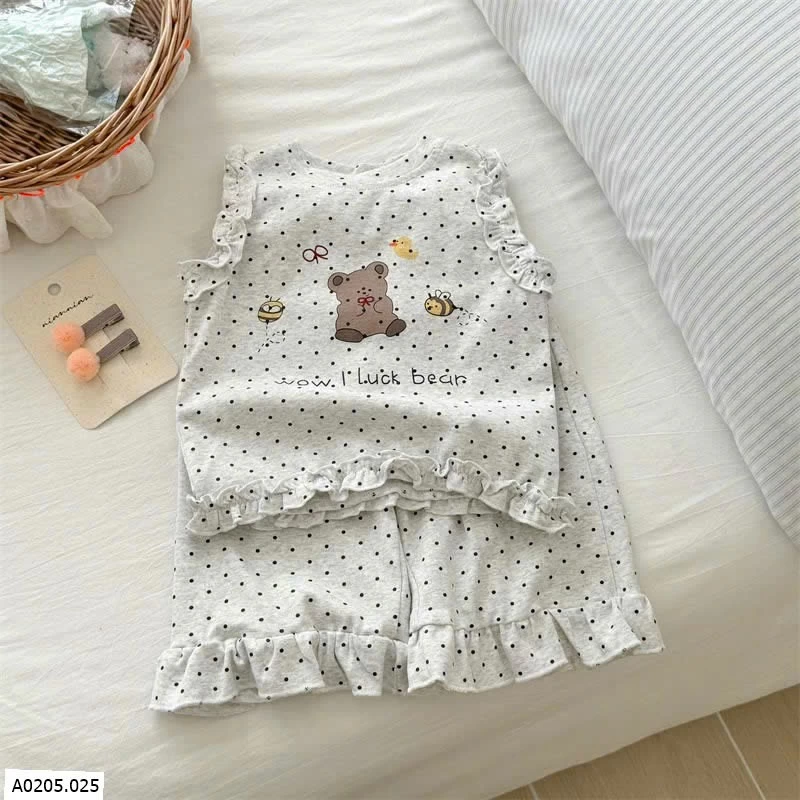 BỘ SÁT NÁCH CHẤM BI VIỀN BÈO NINGLI Sỉ 115k