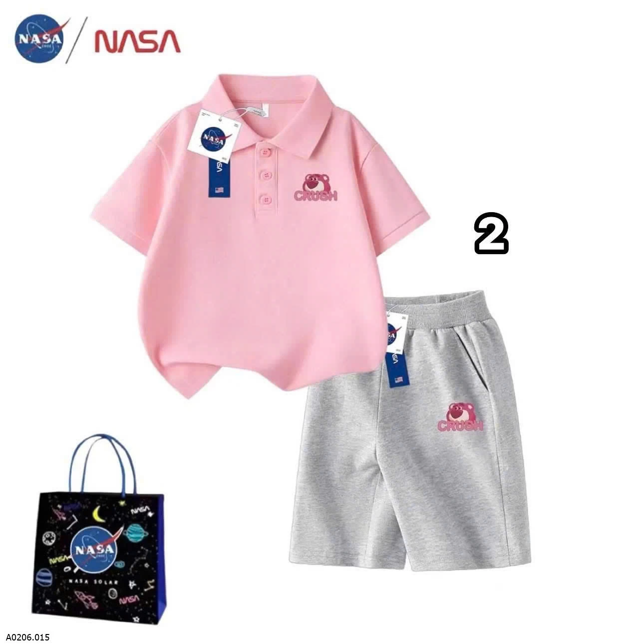BỘ POLO NASA BG   Sỉ 125k