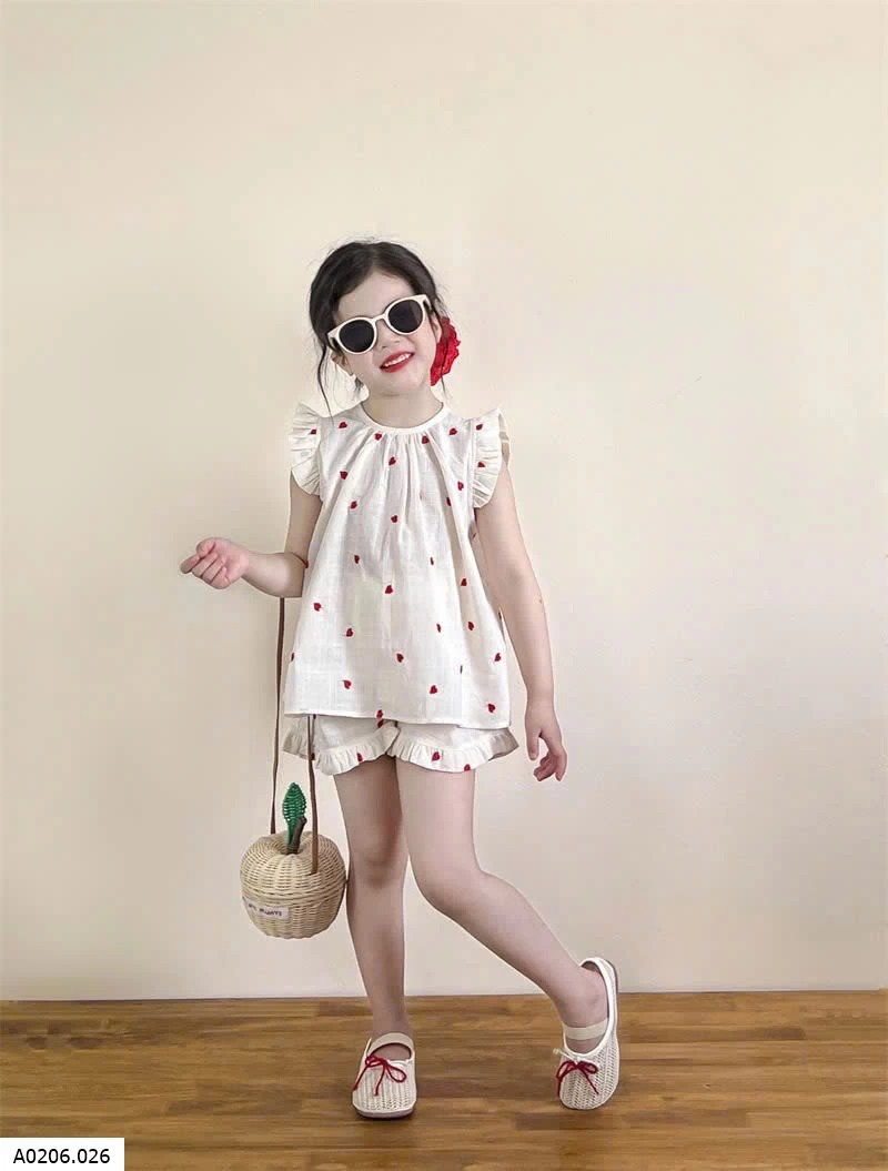 SET ÁO CÁNH TIÊN + QUẦN ĐÙI BG   Sỉ 190k