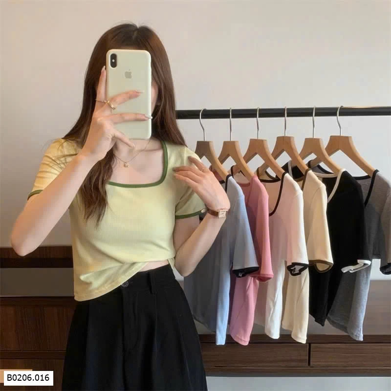 ÁO TTHUN CỔ VUÔNG NỮ  Sỉ 85k