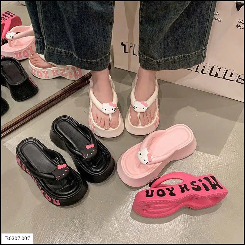 DÉP TÔNG XỎ NGÓN ĐẾ CAO HELLOKITTY  Sỉ giá 85k
