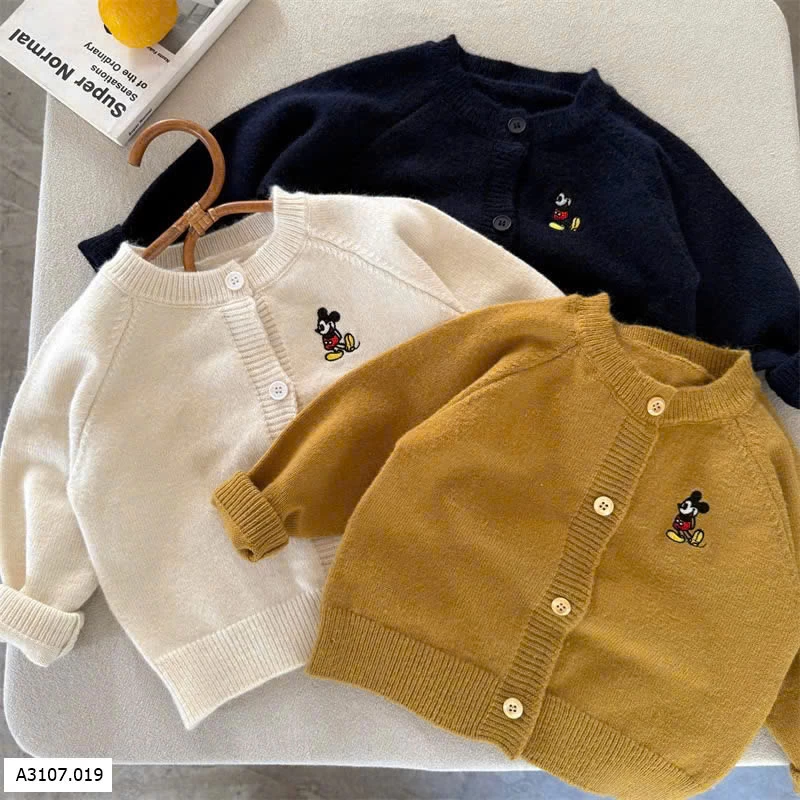 Áo len cardigan mickey  Sỉ 166k