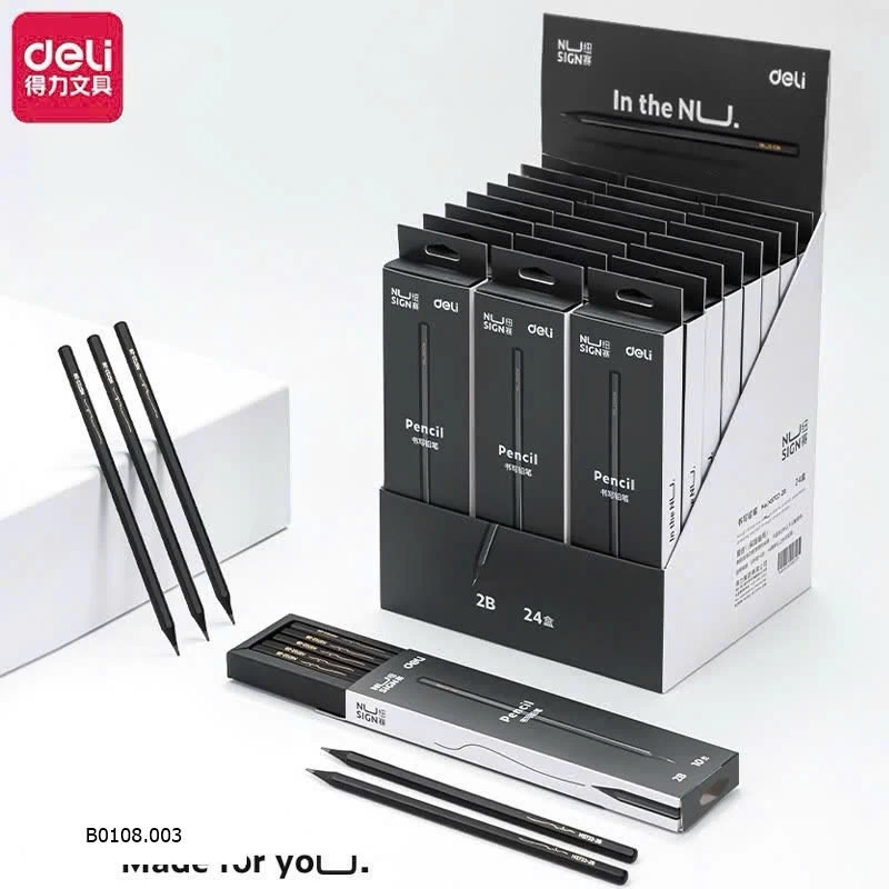  BÚT CHÌ GỖ ĐEN DELI Sỉ 80k/1 set 3 hộp