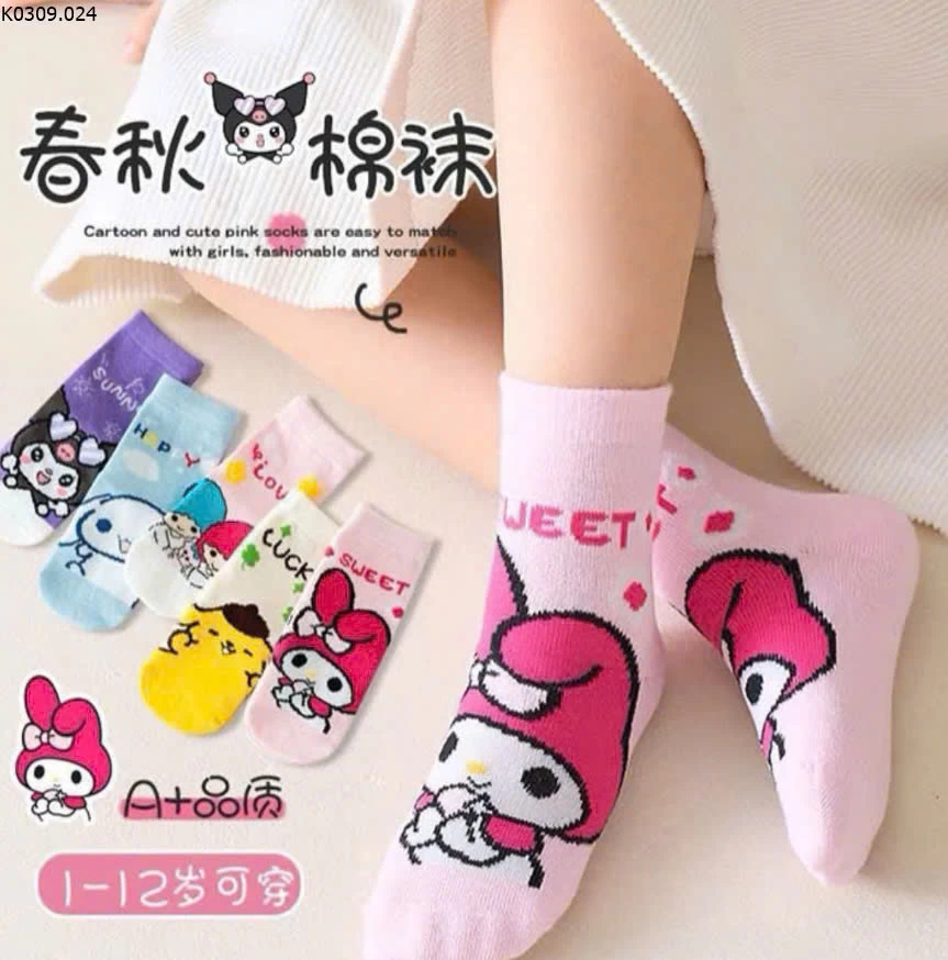 SET 5Đ TẤT CUTE CHO BÉ Sỉ 59k