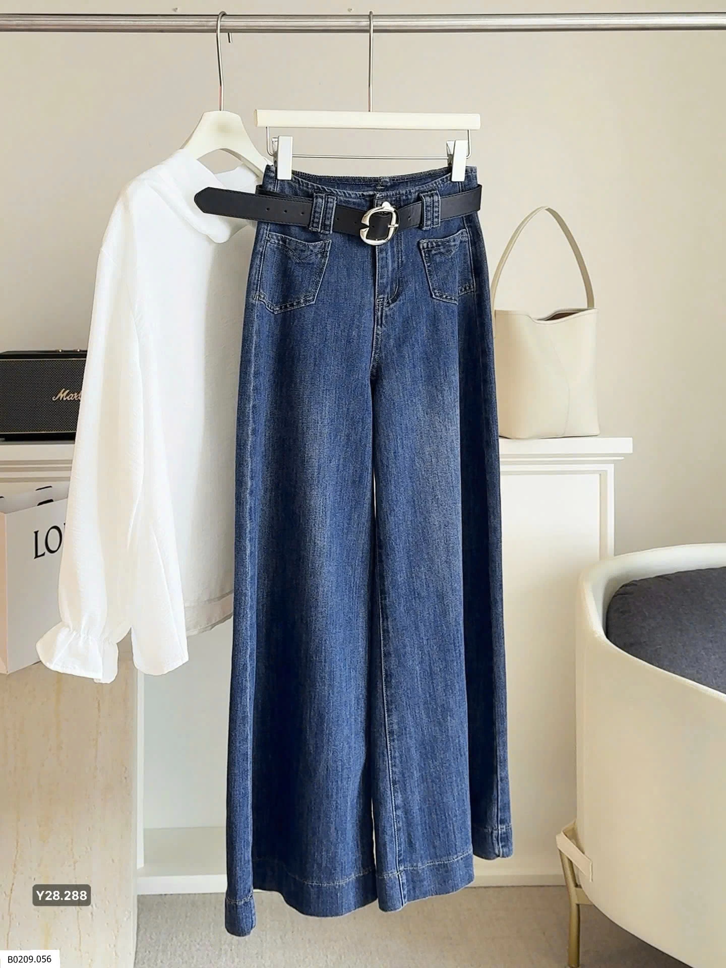 QUẦN JEAN MỀM KÈM BELT ANNA Giá sỉ 290k/1 chiếc