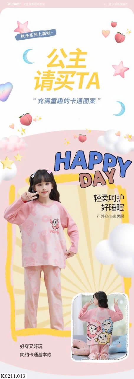 BỘ COTTON BÉ GÁI & MẸ DÀI TAY Giá sỉ như sau: Bộ con : 141k  Bộ mẹ : 179k