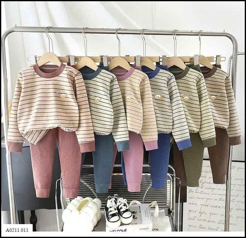 BỘ THU ĐÔNG MẶC NHÀ HÃNG DDCAT   Giá sỉ sz 90-130 :105k;  sz 140-180: 119k