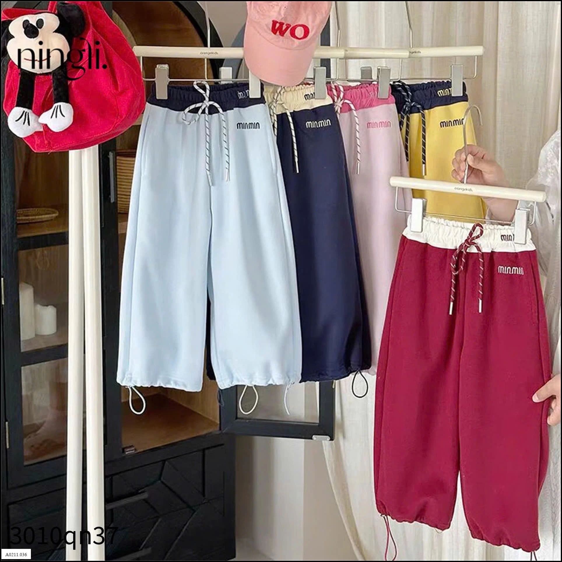 QUẦN NỈ PHỐI CẠP MINMIN HÃNG NINGLI   Giá sỉ 130k