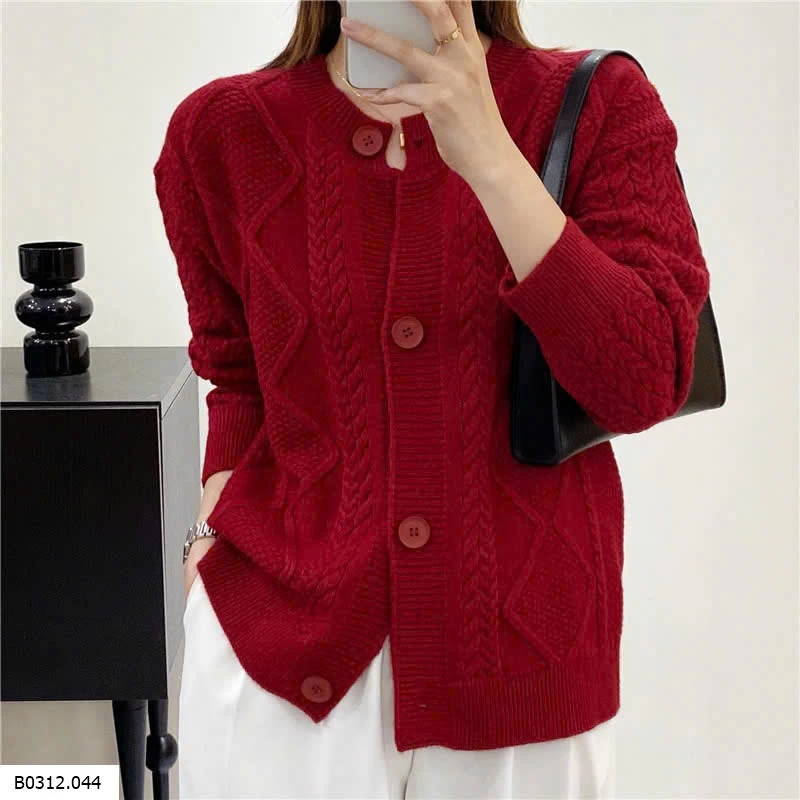 ÁO CARDIGAN LEN VẶN THỪNG NỮ  Giá sỉ 202k