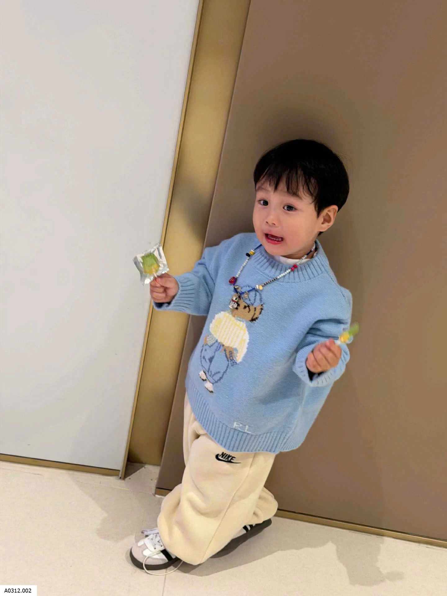 ÁO LEN GẤU CỔ TRÒN BT  Giá sỉ 161k