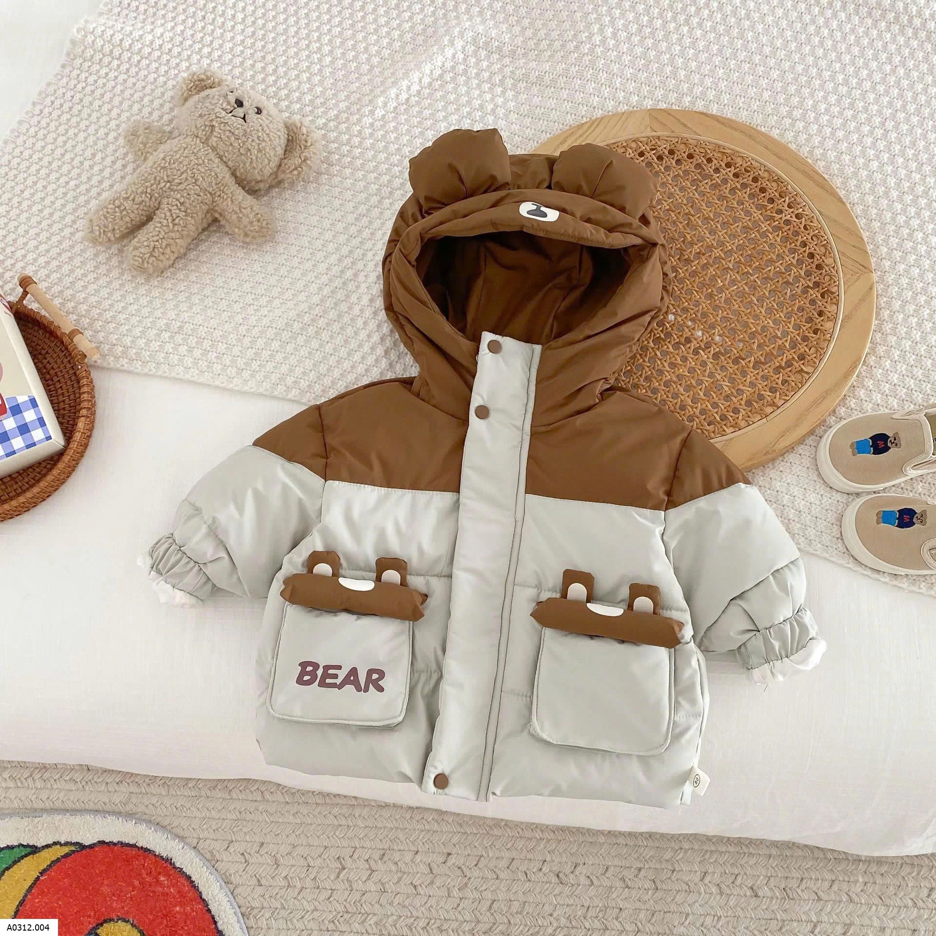 ÁO KHOÁC PHAO GẤU BT  Giá sỉ 173K