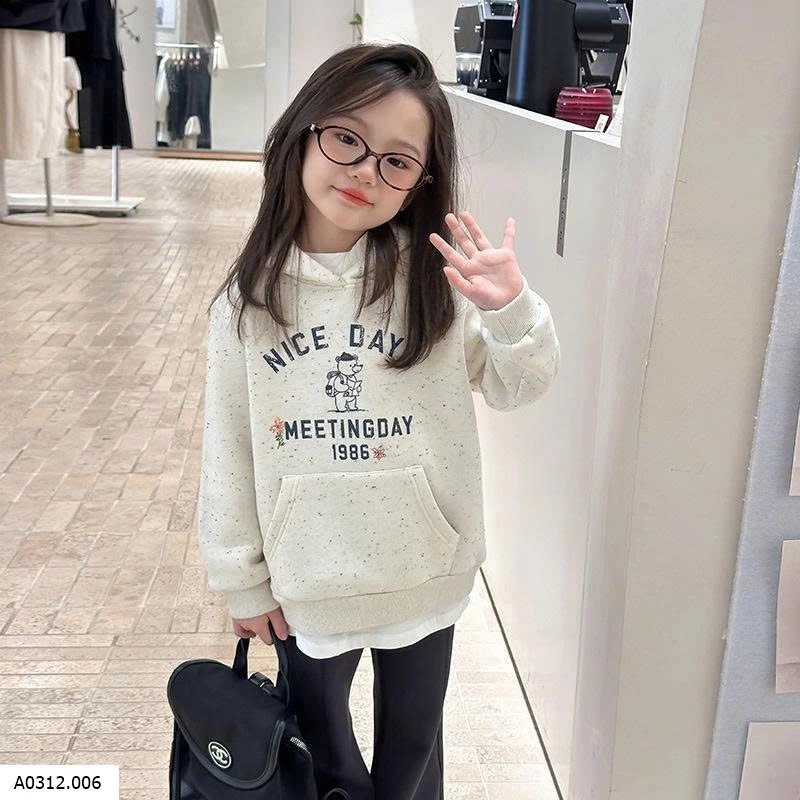 ÁO NỈ HODDIE NICE DAY AMBB Giá sỉ 90-150: 220k 160: 243k 170: 270k