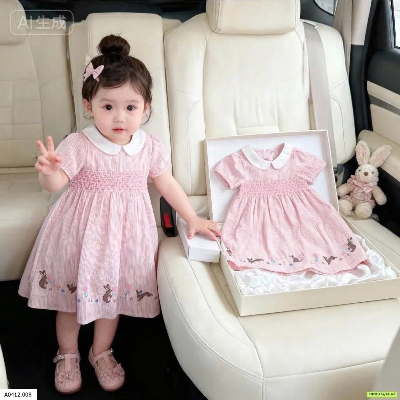 VÁY THỎ HỒNG  Giá sỉ 133k