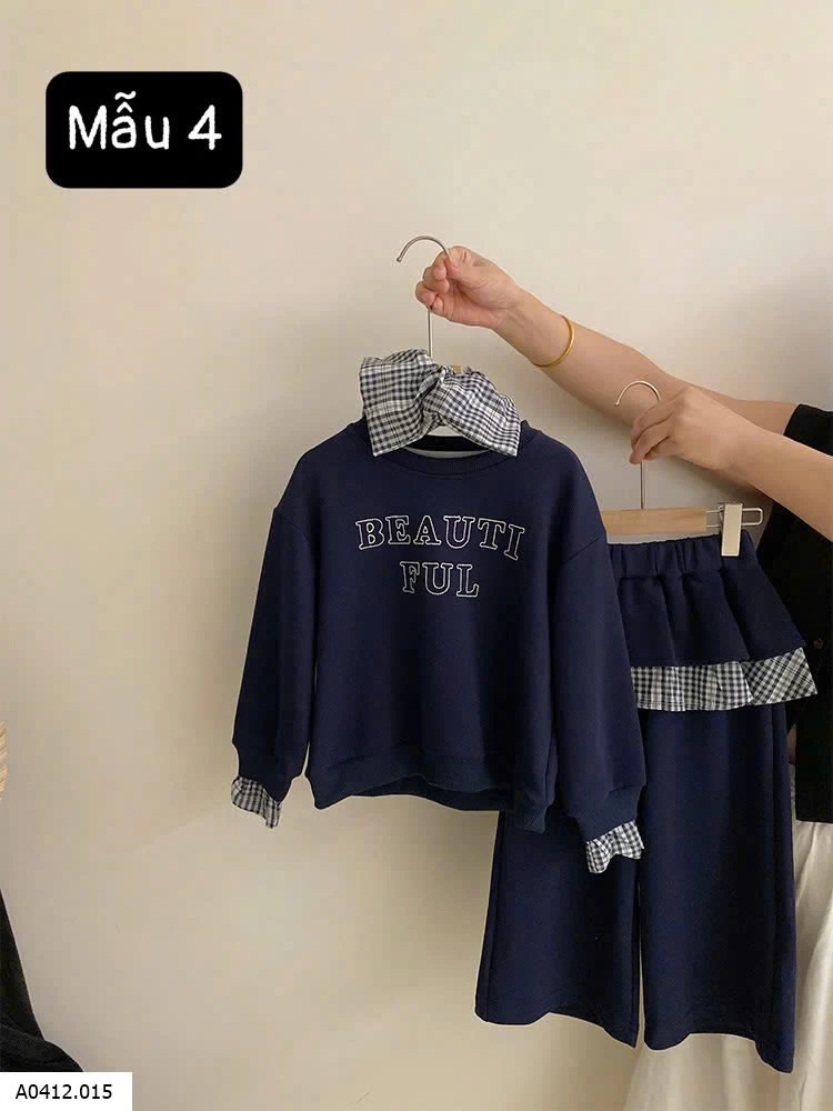 SET ĐỒ BÉ GÁI SZ ĐẠI Giá sỉ sz 110-150: 365k Sz 160-170 : 420k