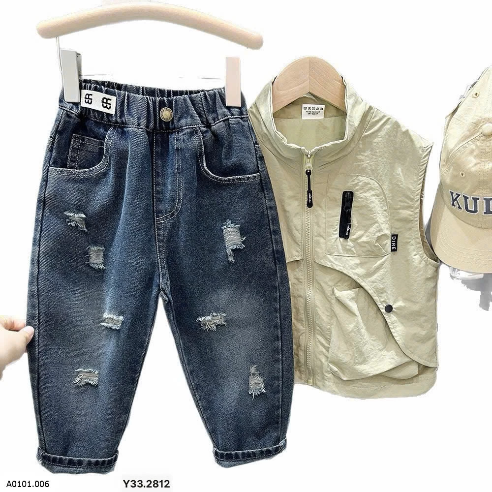 QUẦN JEAN CAO RÁCH KACADY Giá sỉ 145k