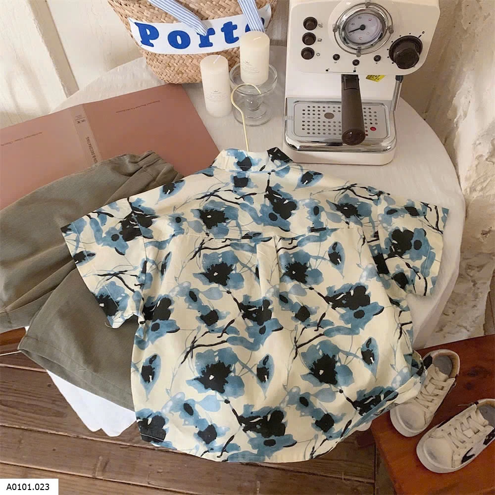 ÁO SƠ MI HOA CỘC TAY Giá sỉ 137k