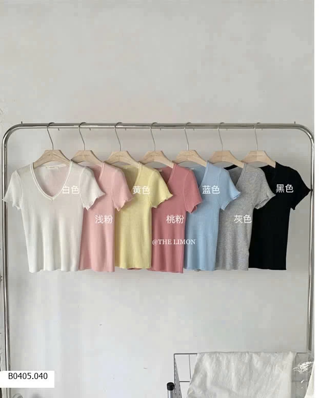 ÁO THUN TĂM CỔ V  Sỉ 163k 