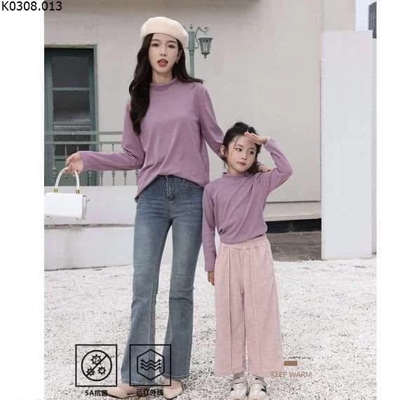 ÁO GIỮ NHIỆT MAMDADKIDS   Si sz 110-150 60k Sz 160-180 80k 