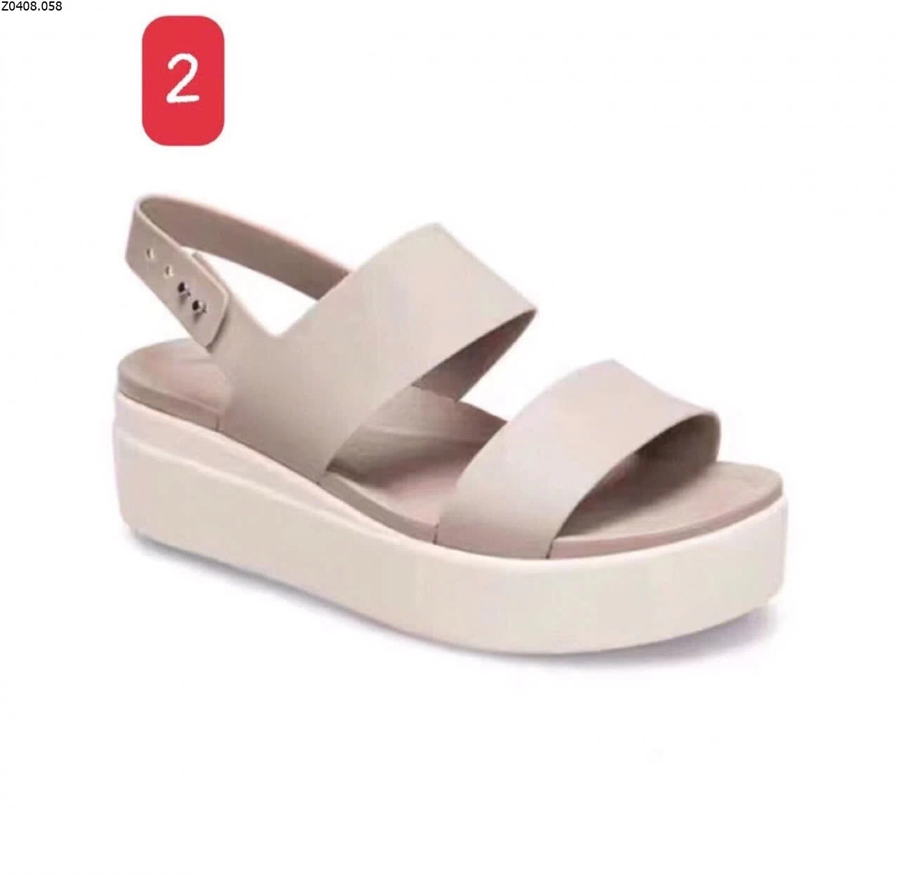 DÉP SANDAL CROCSSSS BROOKLYNNN ĐẾ CAOo Si 233k 