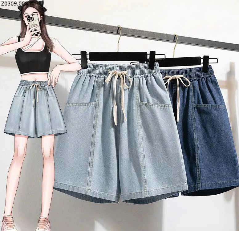 QUẦN SHORT DENIM CẠP CHUN Sỉ 129k