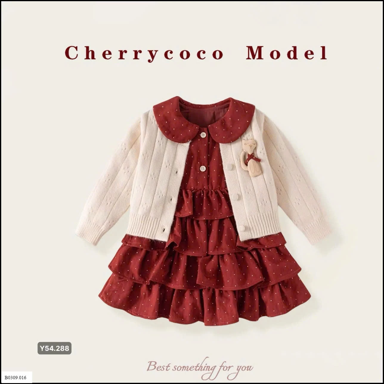 SET VÁY XINH CHO BÉ GÁI CHERRYCOCO    Giá sỉ 330k/bộ