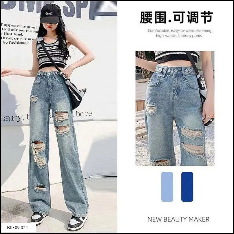 QUẦN JEAN RÁCH CHO NỮ   Giá sỉ 138k