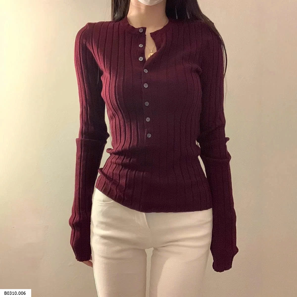 ÁO LEN DỆT KIM DÁNG ÔM CHO NỮ Giá sỉ 118k