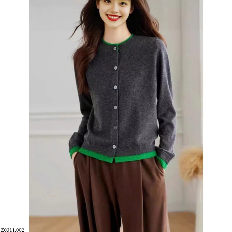 CARDIGAN NỮ PHỐI VIỀN  Sỉ 152k